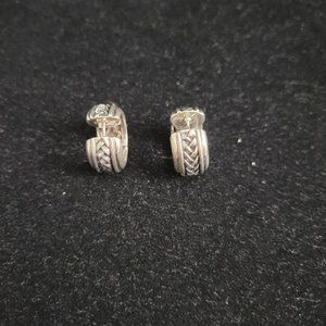Scott Kay Sterling Silver Huggy earrings